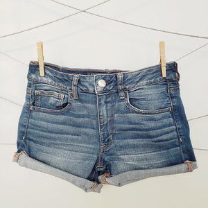 American Eagle Size 6 High Waisted Jean Shorts